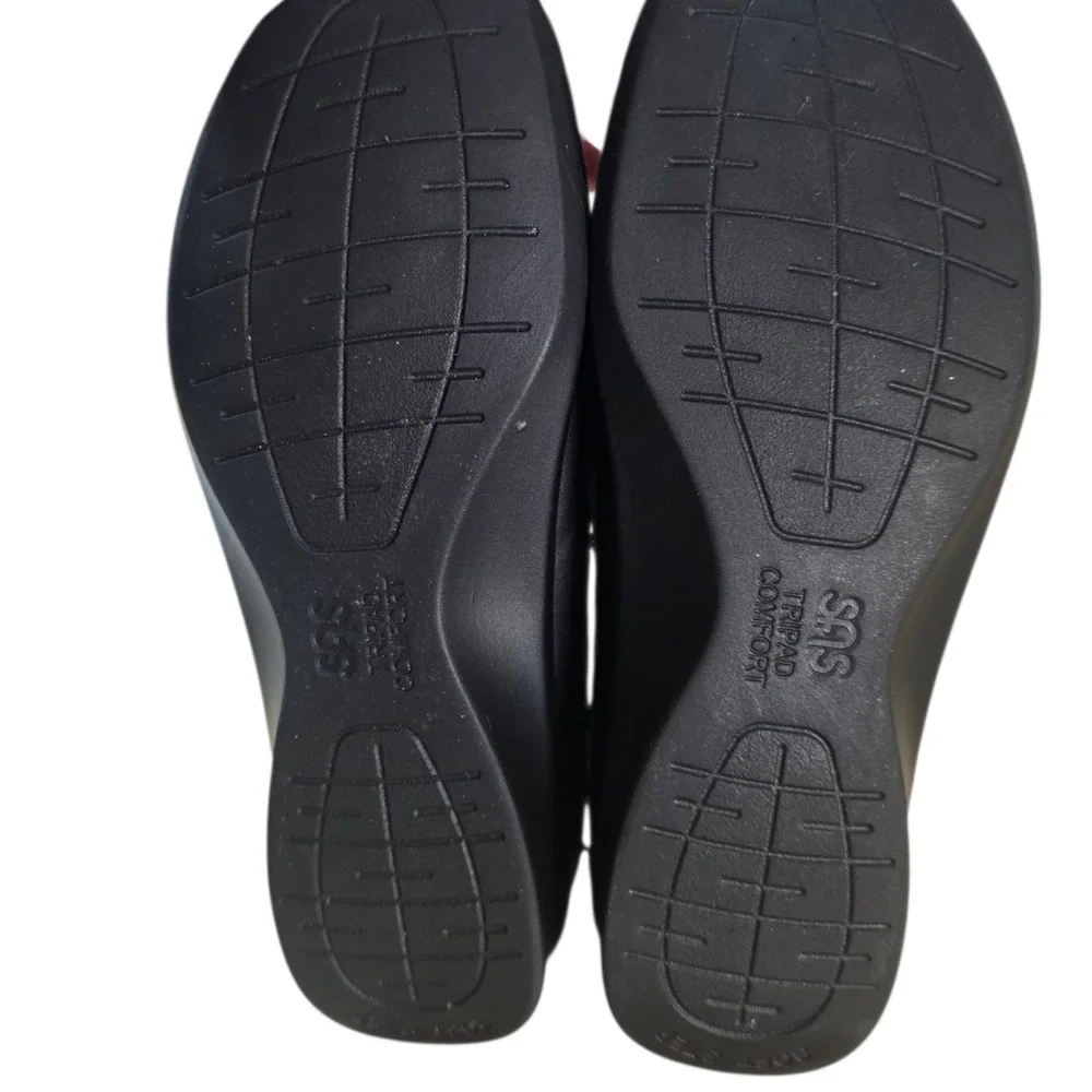 SAS Roamer Mary Jane Shoes Womens 6W Wide Black Leather Comfort Walking